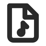 File Audio SVG Icon